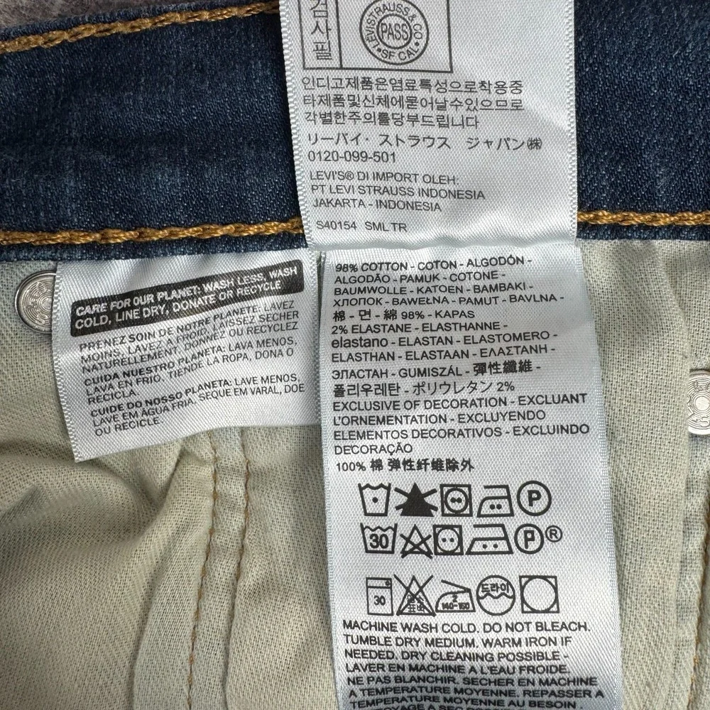 Levi's 502 Jeans Regular Taper Fit Blue Mens 33x32
